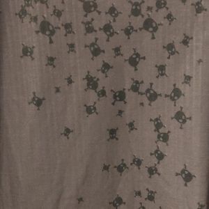 American Apparel Skull pattern gray tee sz M